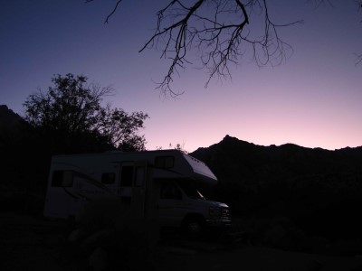 Lone Pine Campground sunset